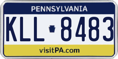 PA license plate KLL8483