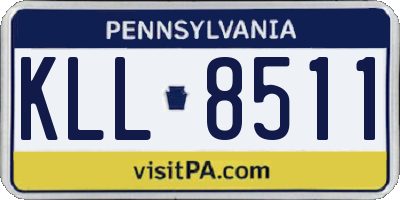 PA license plate KLL8511