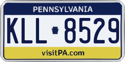 PA license plate KLL8529