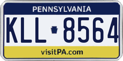 PA license plate KLL8564