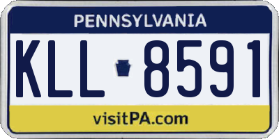 PA license plate KLL8591