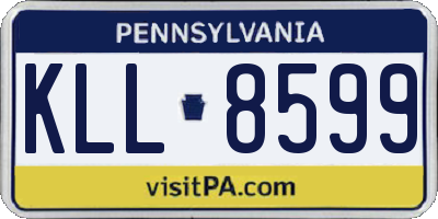 PA license plate KLL8599