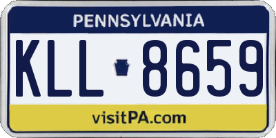 PA license plate KLL8659