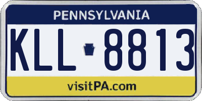 PA license plate KLL8813