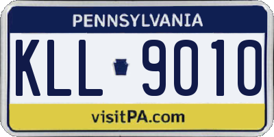 PA license plate KLL9010