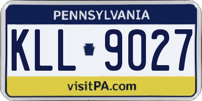 PA license plate KLL9027