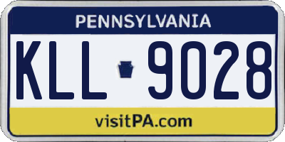 PA license plate KLL9028