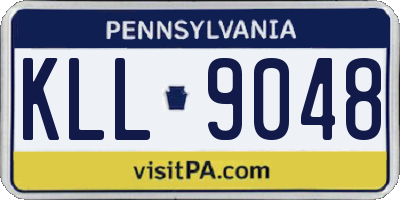 PA license plate KLL9048