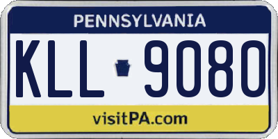 PA license plate KLL9080