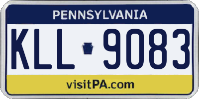 PA license plate KLL9083