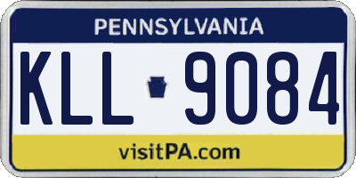 PA license plate KLL9084
