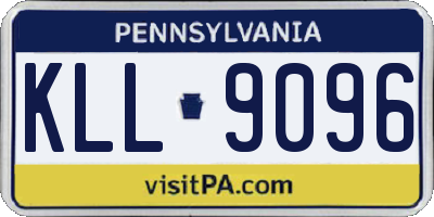 PA license plate KLL9096