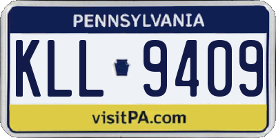 PA license plate KLL9409