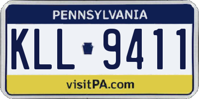 PA license plate KLL9411