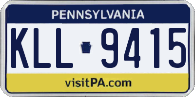 PA license plate KLL9415