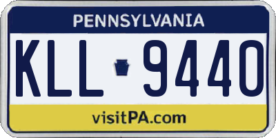 PA license plate KLL9440