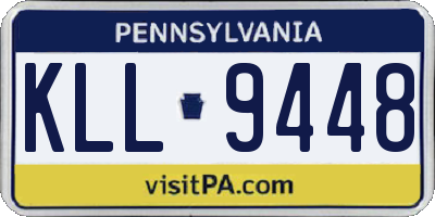 PA license plate KLL9448