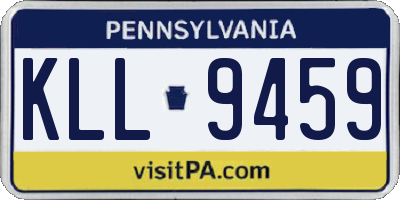 PA license plate KLL9459