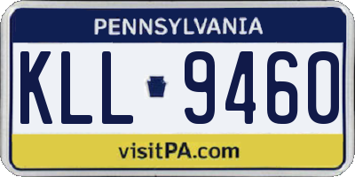 PA license plate KLL9460