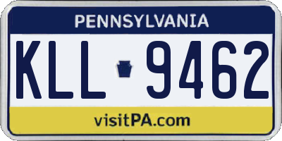 PA license plate KLL9462
