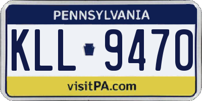 PA license plate KLL9470