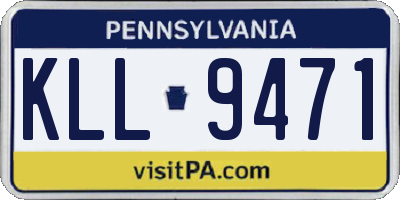 PA license plate KLL9471