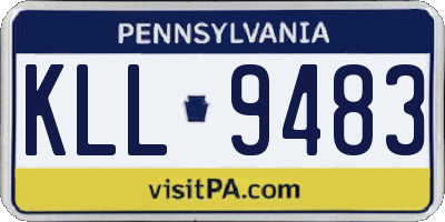 PA license plate KLL9483