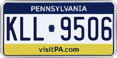 PA license plate KLL9506