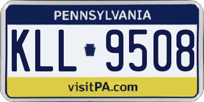 PA license plate KLL9508