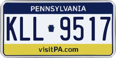 PA license plate KLL9517