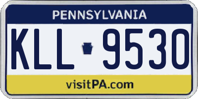 PA license plate KLL9530