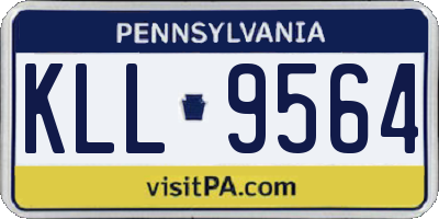 PA license plate KLL9564