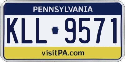 PA license plate KLL9571