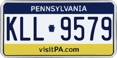 PA license plate KLL9579