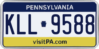 PA license plate KLL9588