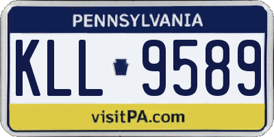PA license plate KLL9589