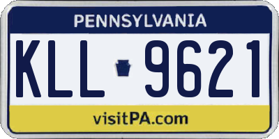 PA license plate KLL9621