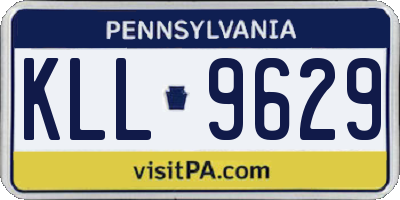 PA license plate KLL9629
