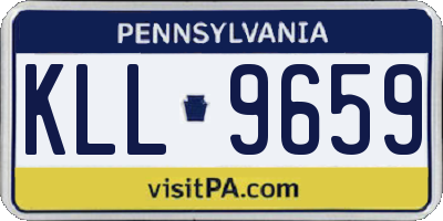 PA license plate KLL9659