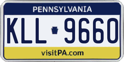PA license plate KLL9660