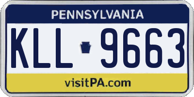 PA license plate KLL9663