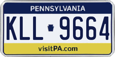 PA license plate KLL9664