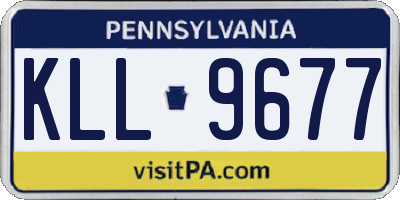 PA license plate KLL9677