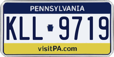 PA license plate KLL9719