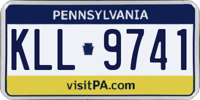 PA license plate KLL9741