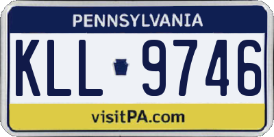 PA license plate KLL9746