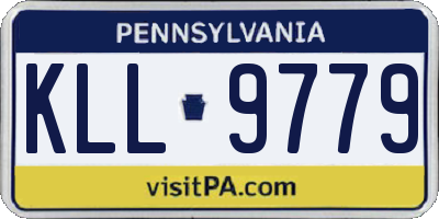 PA license plate KLL9779