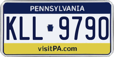 PA license plate KLL9790
