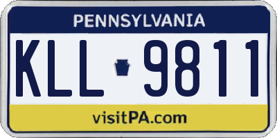 PA license plate KLL9811