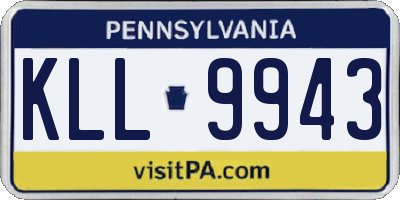PA license plate KLL9943